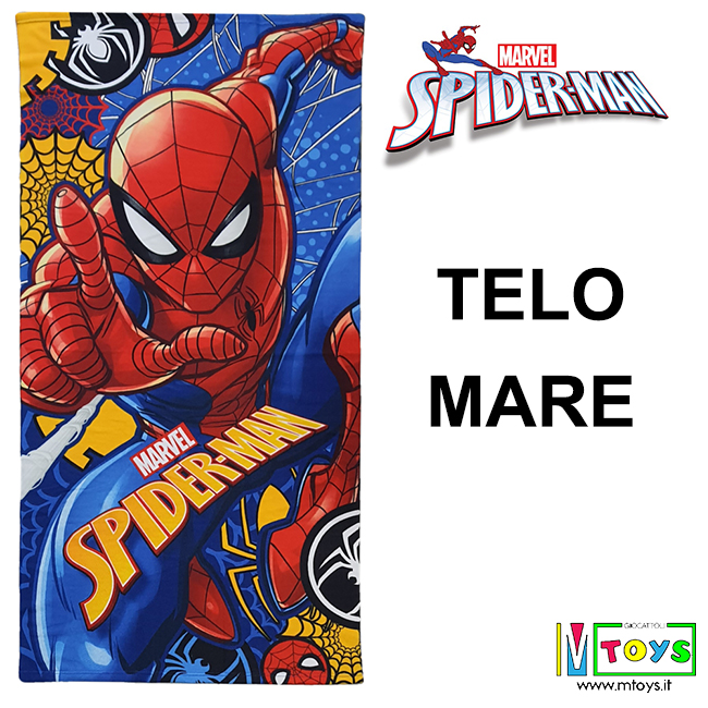 Generico Telo Mare Spiderman Marvel Asciugamano in MICROCOTONE CM SP074 140X70 100%PL 